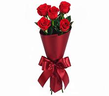 Букет 5 Красных роз Эдлесс Лав в Трехгорку