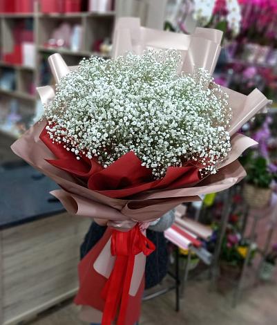 Букет цветов из: Гипсофила в Трехгорку
