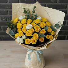 Букет цветов из:  Розы #REPLACE_PRED# Трехгорку