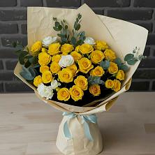 Букет цветов из:  Розы в Трехгорку