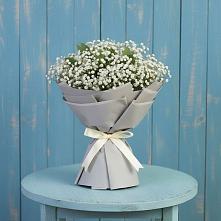 Букет цветов из:  Гипсофила в Трехгорку