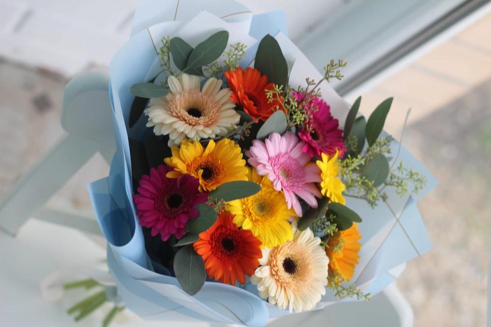 Букет цветов из: Герберы в Трехгорку