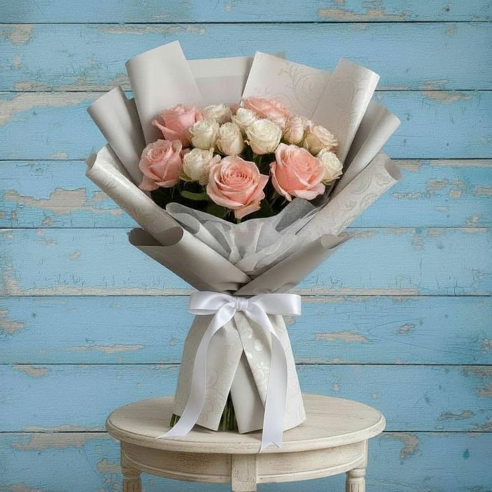 Букет цветов из: Розы в Трехгорку