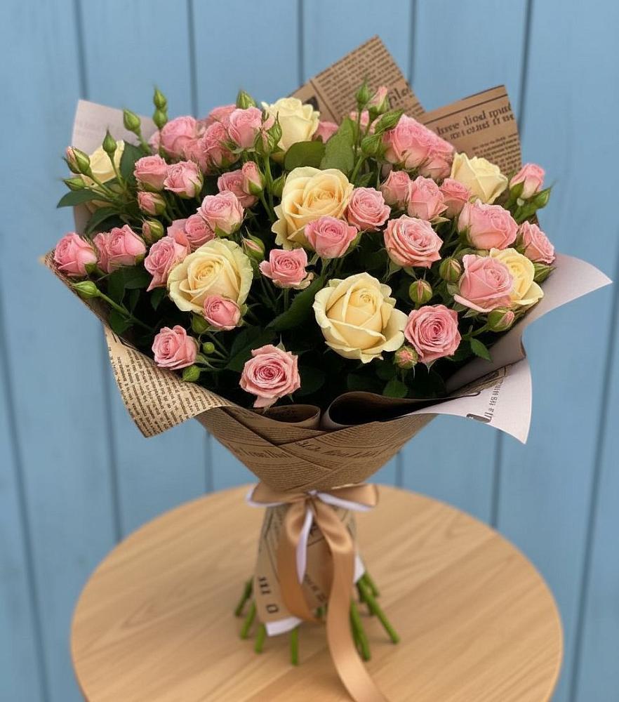 Букет цветов из: Розы в Трехгорку
