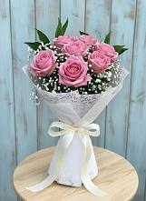Букет цветов из:  Розы в Трехгорку