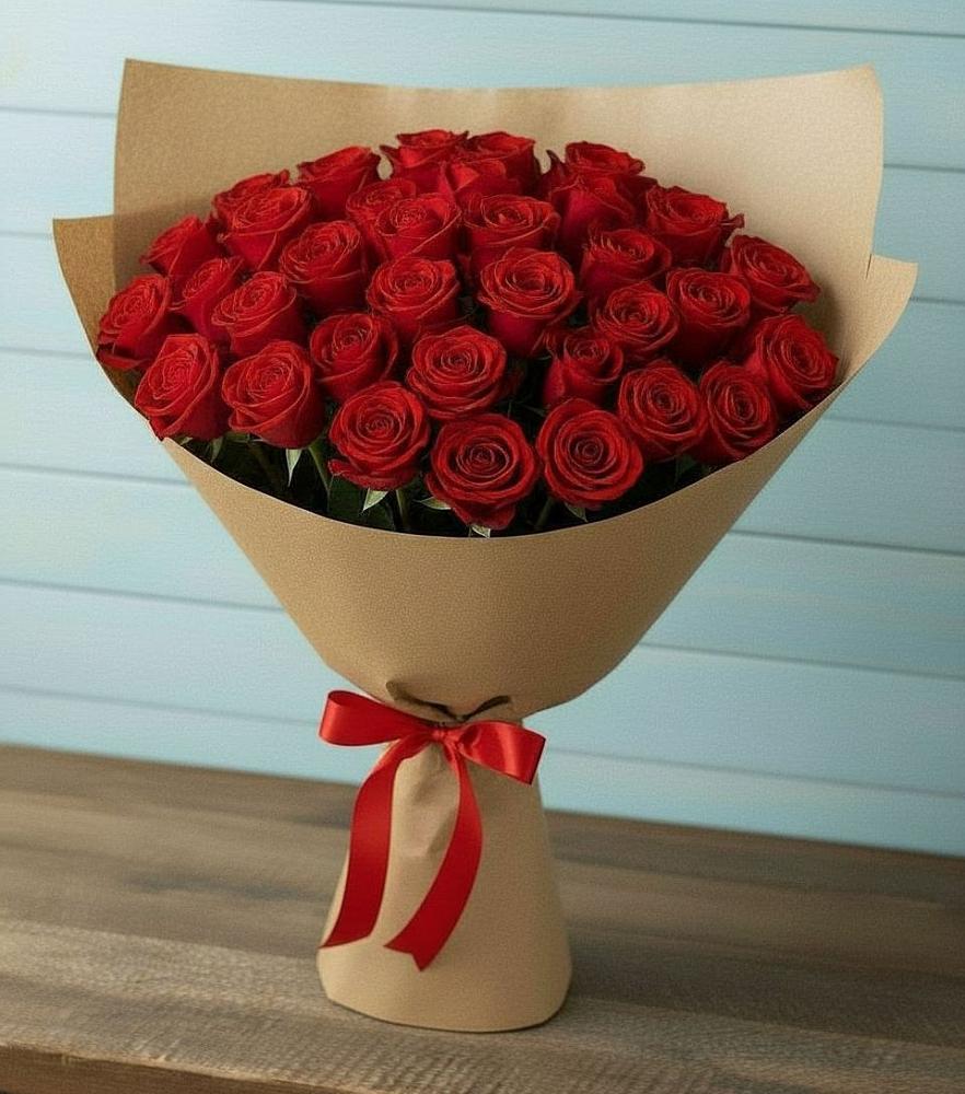 Букет Красные розы Милано в Трехгорку