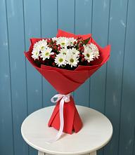 Букет цветов из:  Хризантемы в Трехгорку