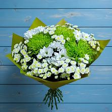 Букет цветов из:  Хризантемы в Трехгорку