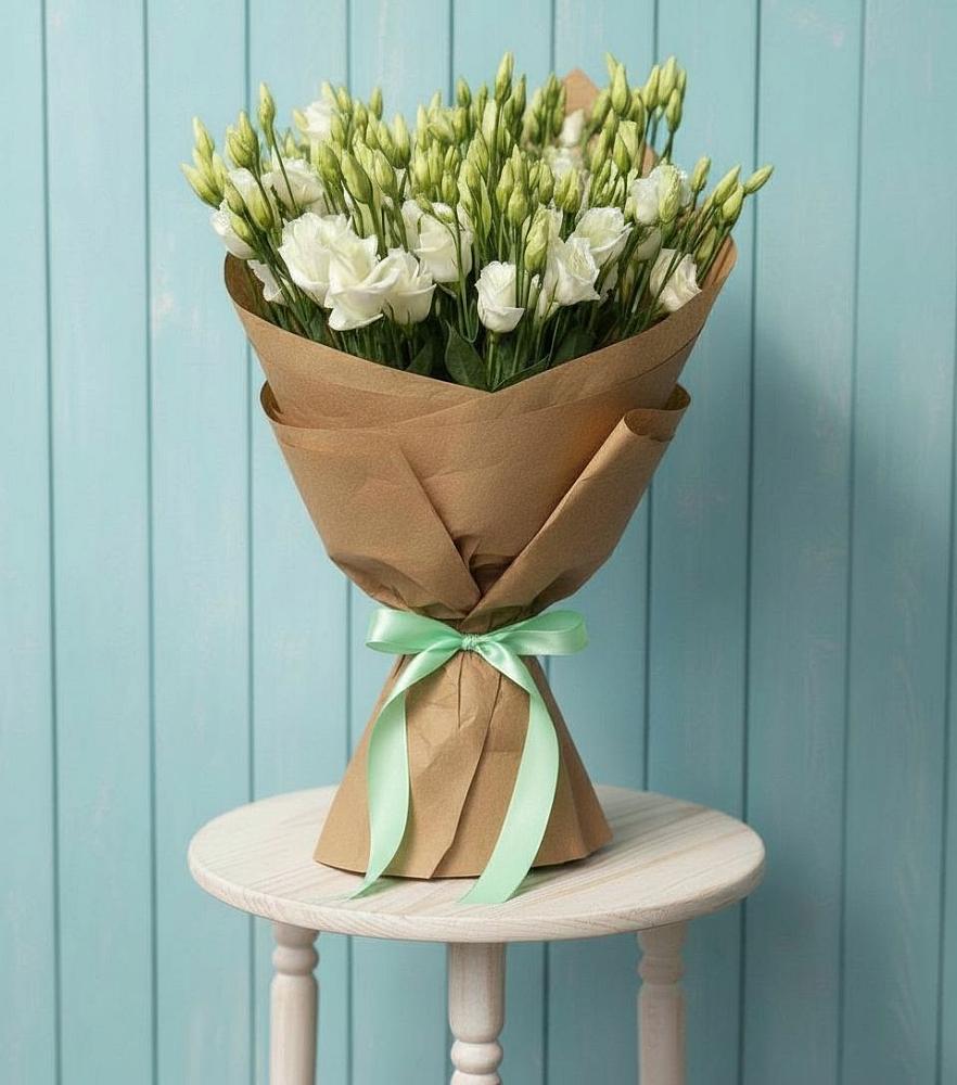 Букет цветов из: Лизиантусы в Трехгорку