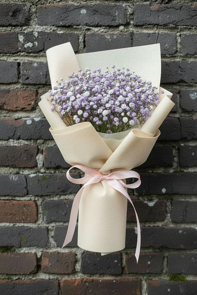 Букет цветов из: Гипсофила в Трехгорку