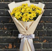 Букет цветов из:  Хризантемы в Трехгорку