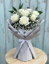 Букет цветов из:  Розы в Трехгорку