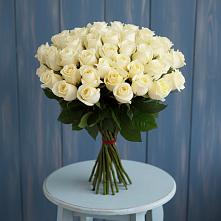 Букет 51 Белая роза Эдлесс Лав #REPLACE_PRED# Трехгорку