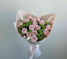 Букет цветов из:  Розы и Хризантемы в Трехгорку