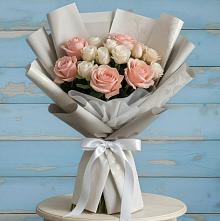 Букет цветов из:  Розы #REPLACE_PRED# Трехгорку
