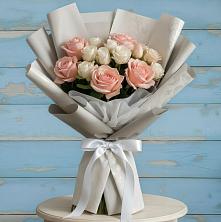 Букет цветов из:  Розы в Трехгорку
