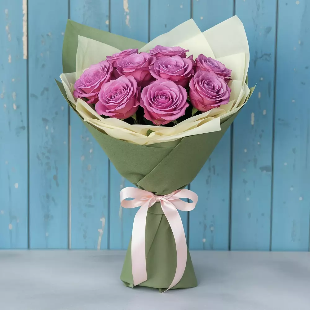 Букет Розы Фёрст Леди в Трехгорку