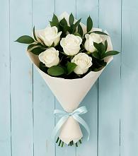 Букет цветов из:  Розы в Трехгорку