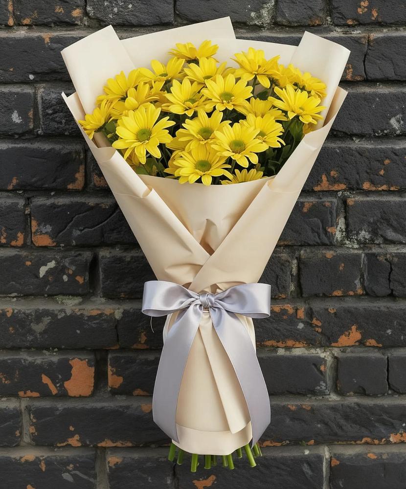 Букет цветов из: Хризантемы в Трехгорку