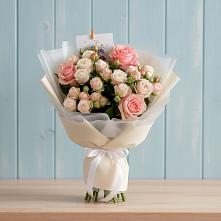 Букет цветов из:  Розы #REPLACE_PRED# Трехгорку