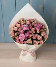 Букет цветов из:  Розы в Трехгорку