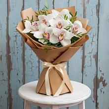 Букет цветов из:  Орхидеи и Розы #REPLACE_PRED# Трехгорку