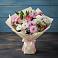 Букет цветов из: Хризантемы, Альстромерии и Розы в Трехгорку